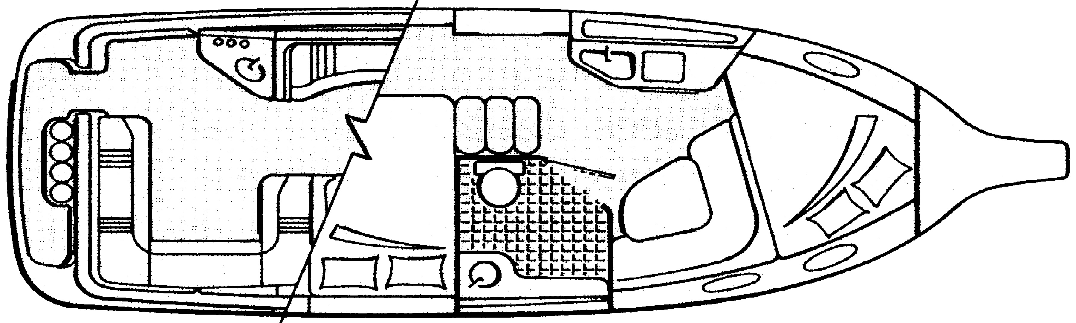 Crownline 290 CR floor plan