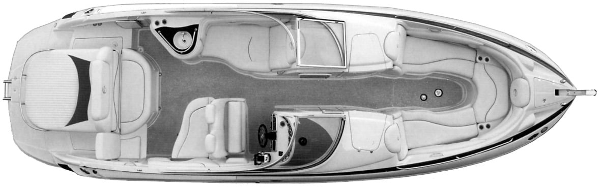 Crownline 320 LS floor plan