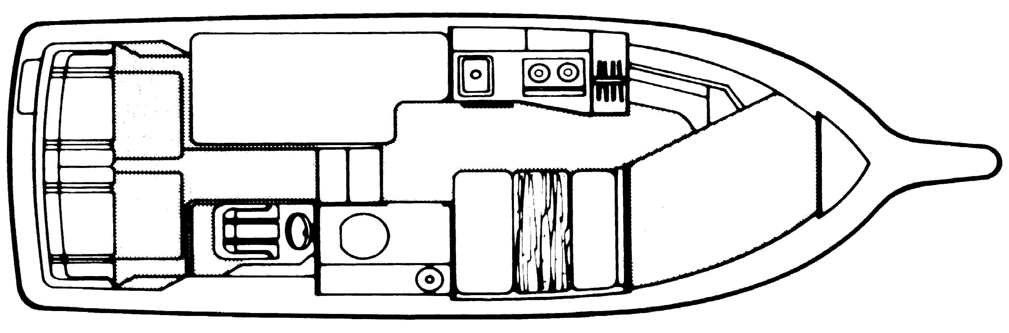 Cruisers Yachts 266 Vee Sport floor plan