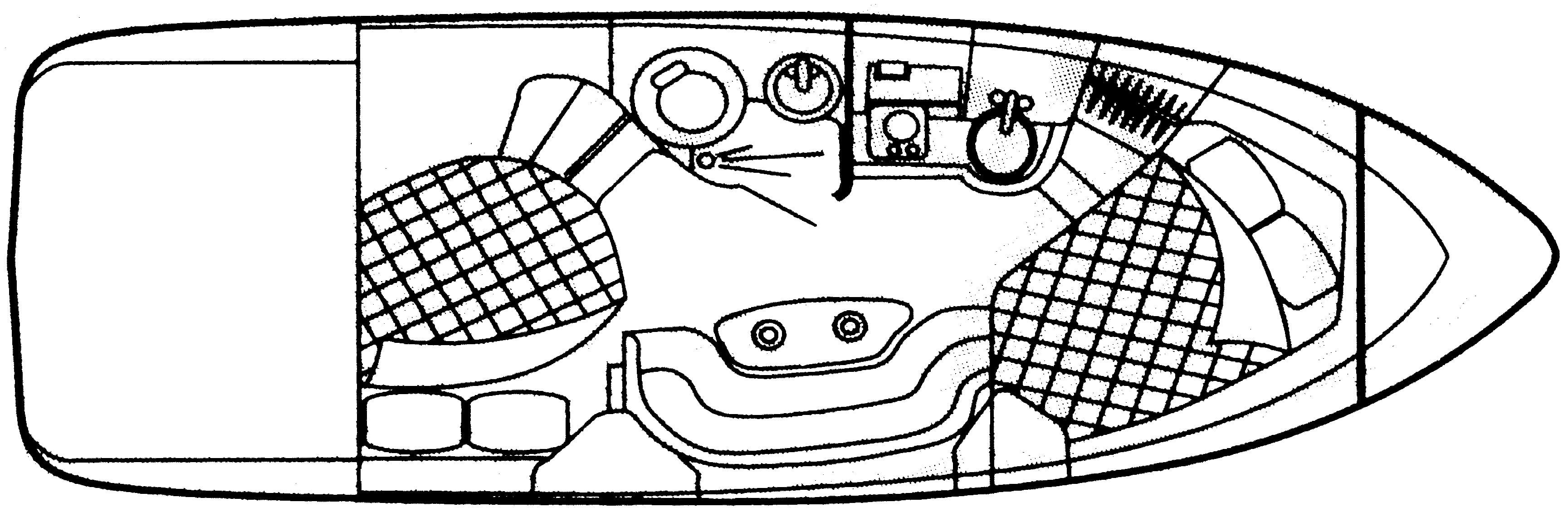 Cruisers Yachts 2870 Express; 280 CXi floor plan