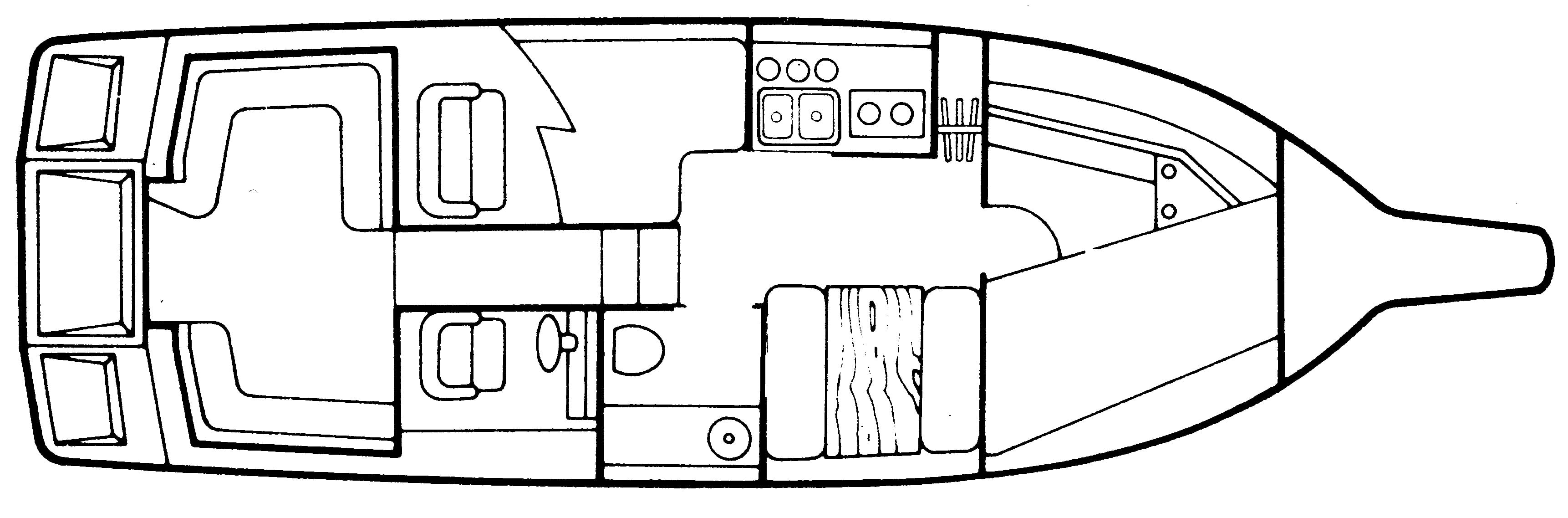 Cruisers Yachts 286-2860-3000 Rogue floor plan