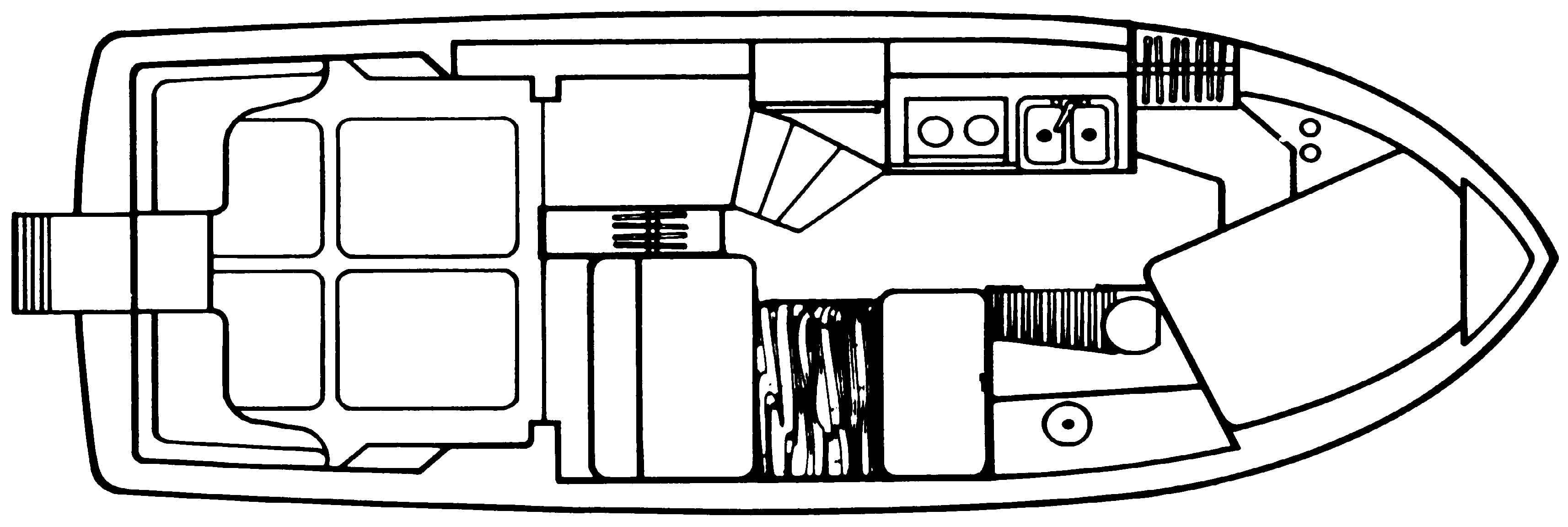 Cruisers Yachts 296 Avanti Vee floor plan