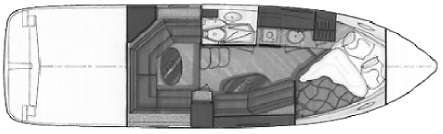 Cruisers Yachts 300-310 Express floor plan