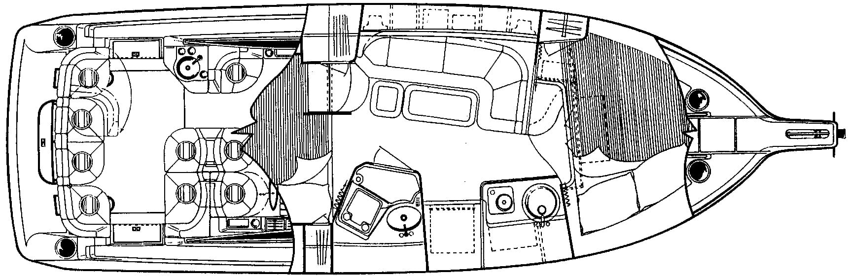 Cruisers Yachts 3070 Rogue floor plan