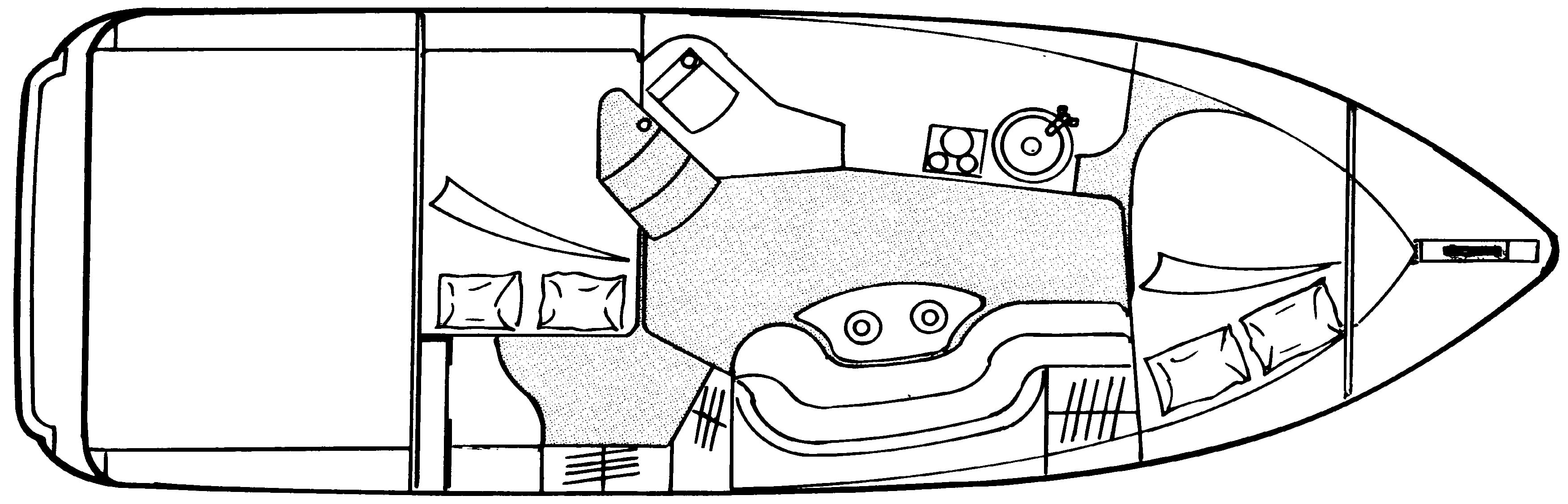 Cruisers Yachts 3075 Express floor plan