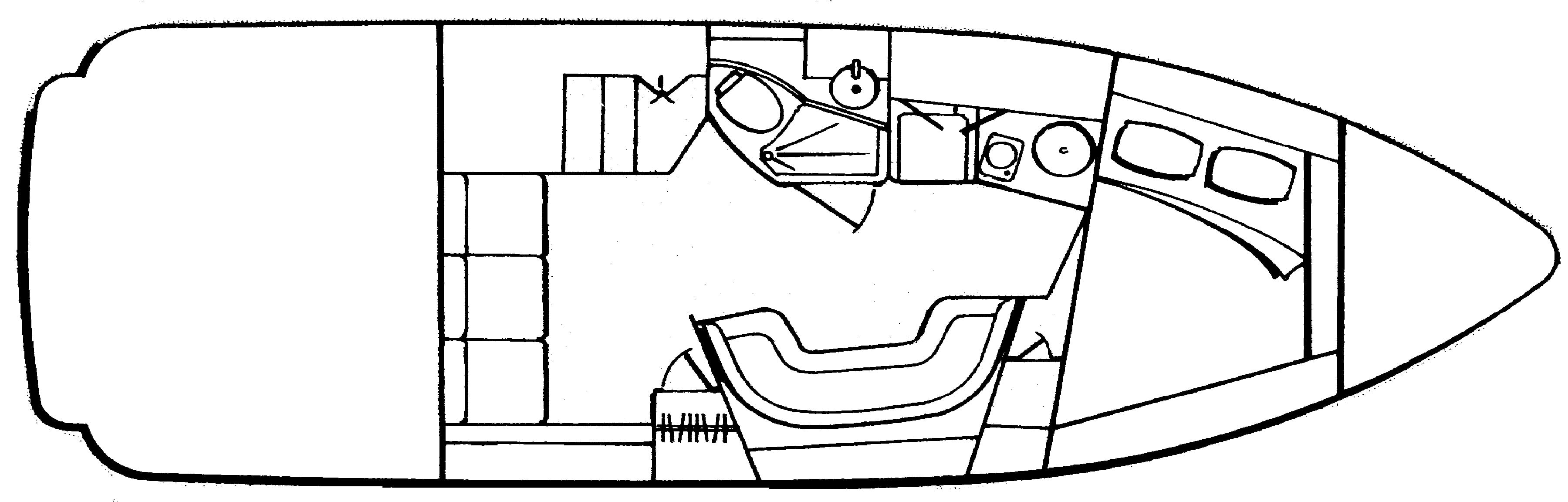 Cruisers Yachts 320 Express floor plan