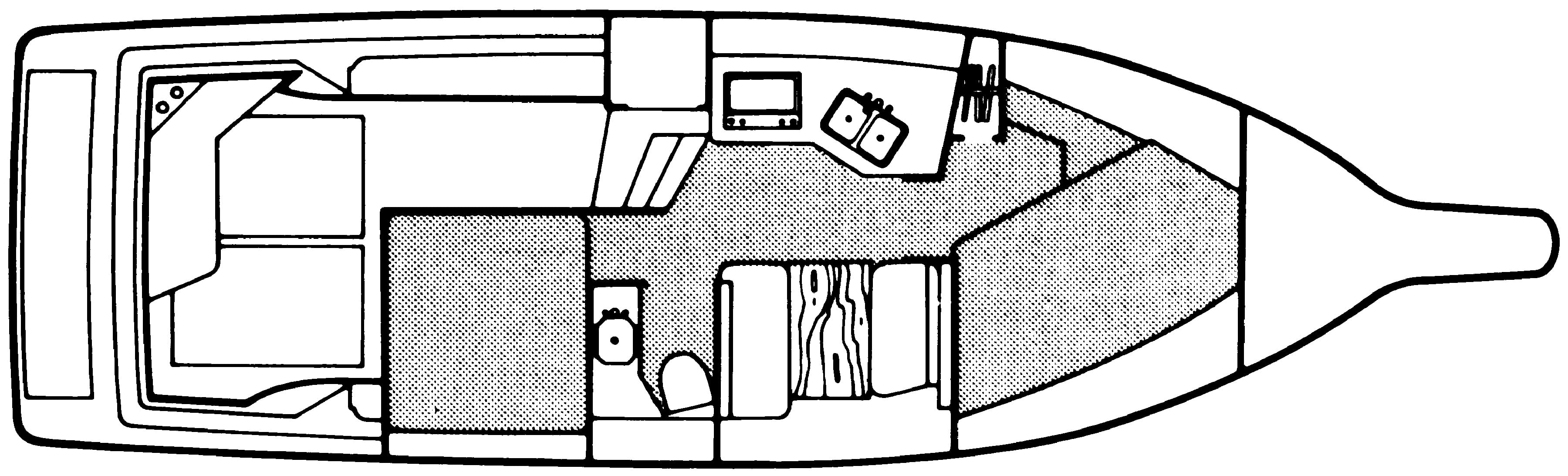 Cruisers Yachts 3260 Esprit; 3270 Esprit floor plan