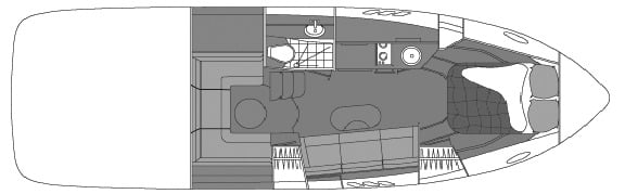 Cruisers Yachts 330-350-35 Express floor plan