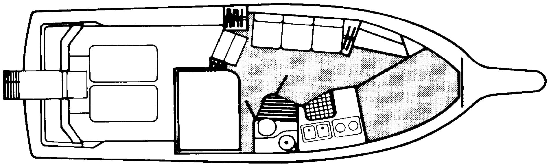 Cruisers Yachts 336 Ultra Vee floor plan