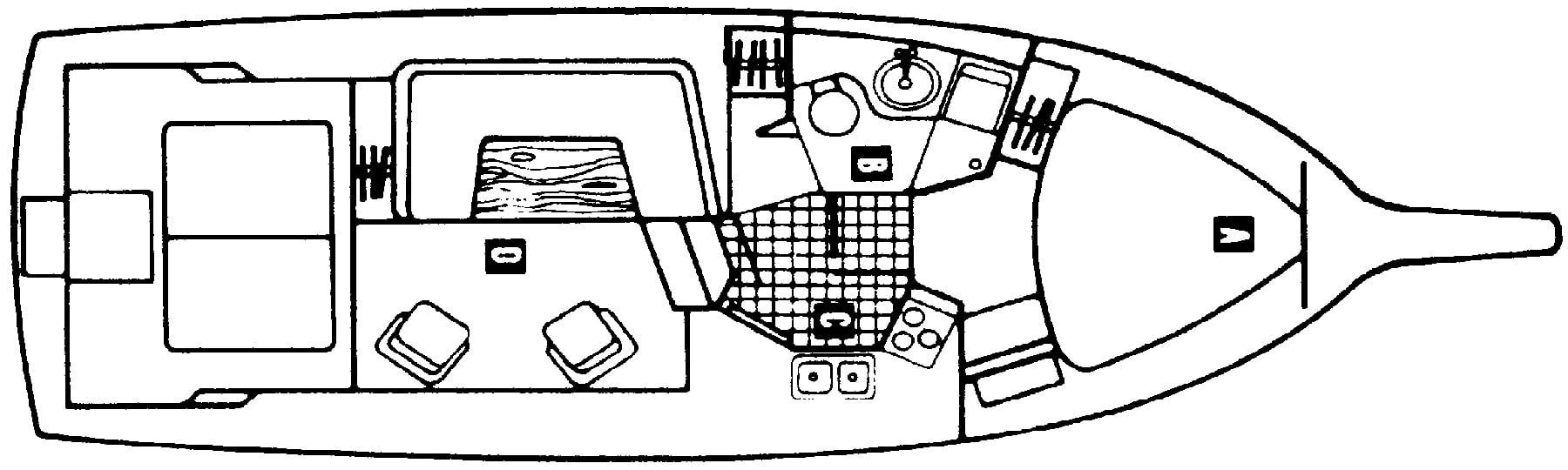 Cruisers Yachts 338 Chateau Vee; 3380 Esprit floor plan