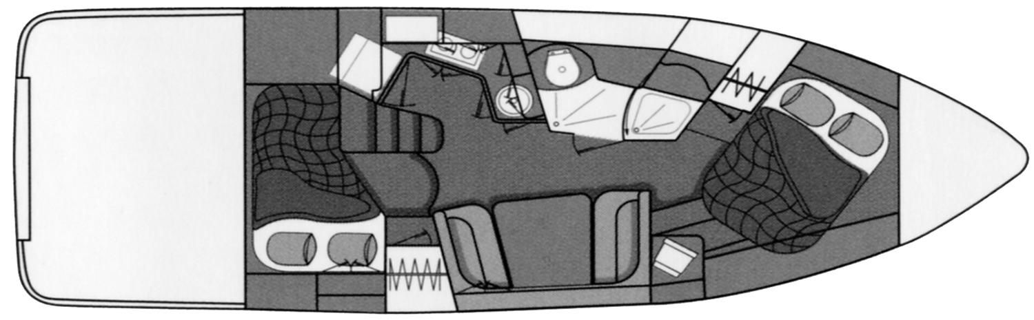 Cruisers Yachts 3470 Express; 340 Express floor plan