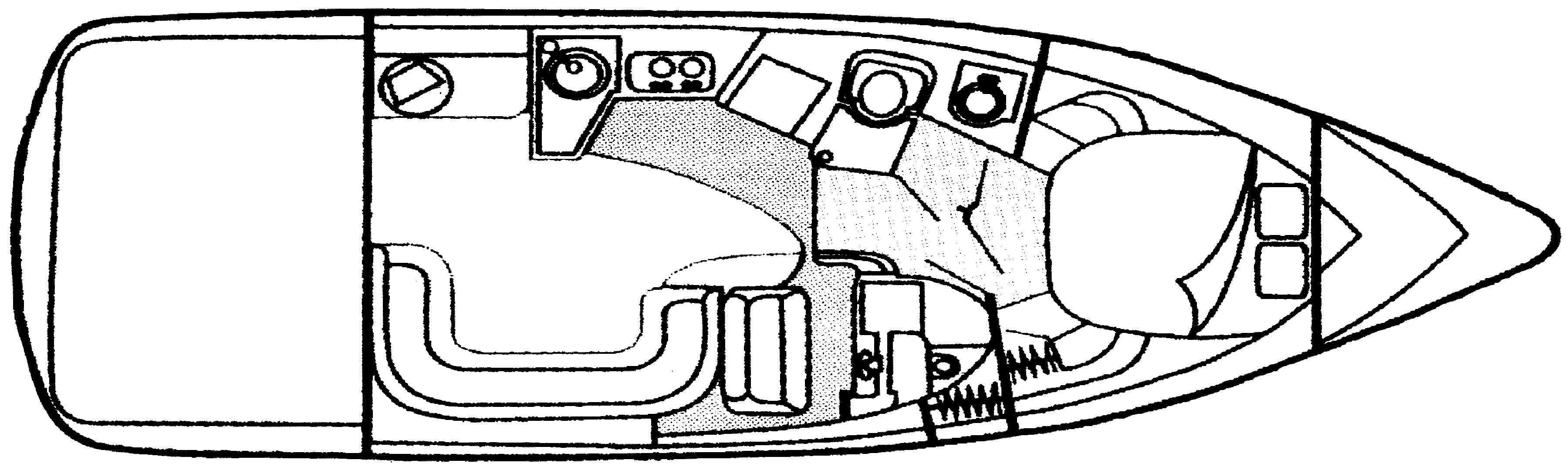 Cruisers Yachts 3580-3585 Flybridge floor plan