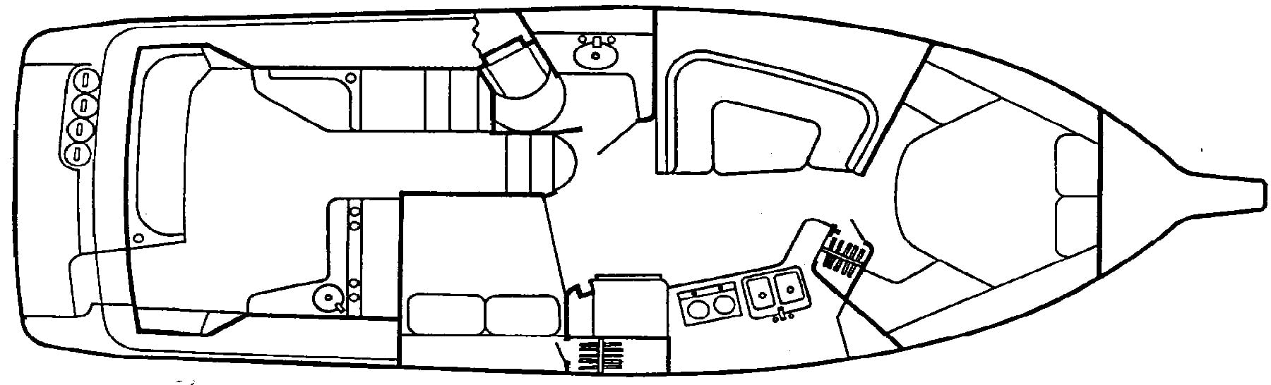 Cruisers Yachts 3670 Esprit; 3675-3775 Esprit floor plan