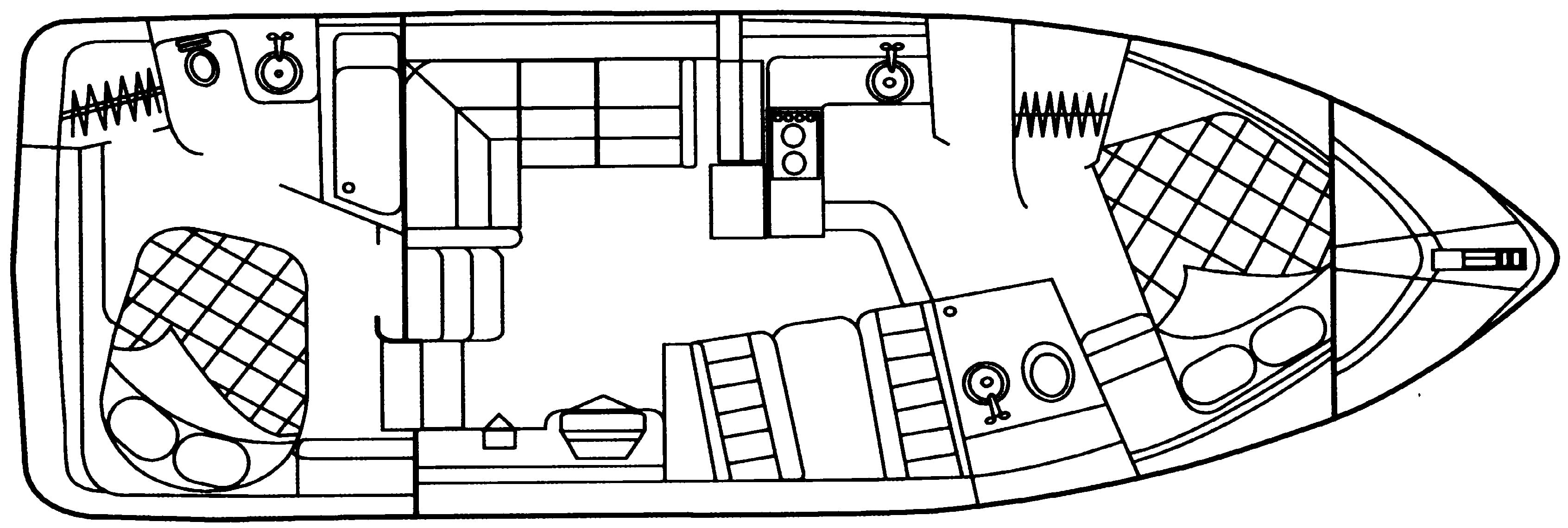 Cruisers Yachts 3650-3750 Motor Yacht; 375 Motor Yacht floor plan