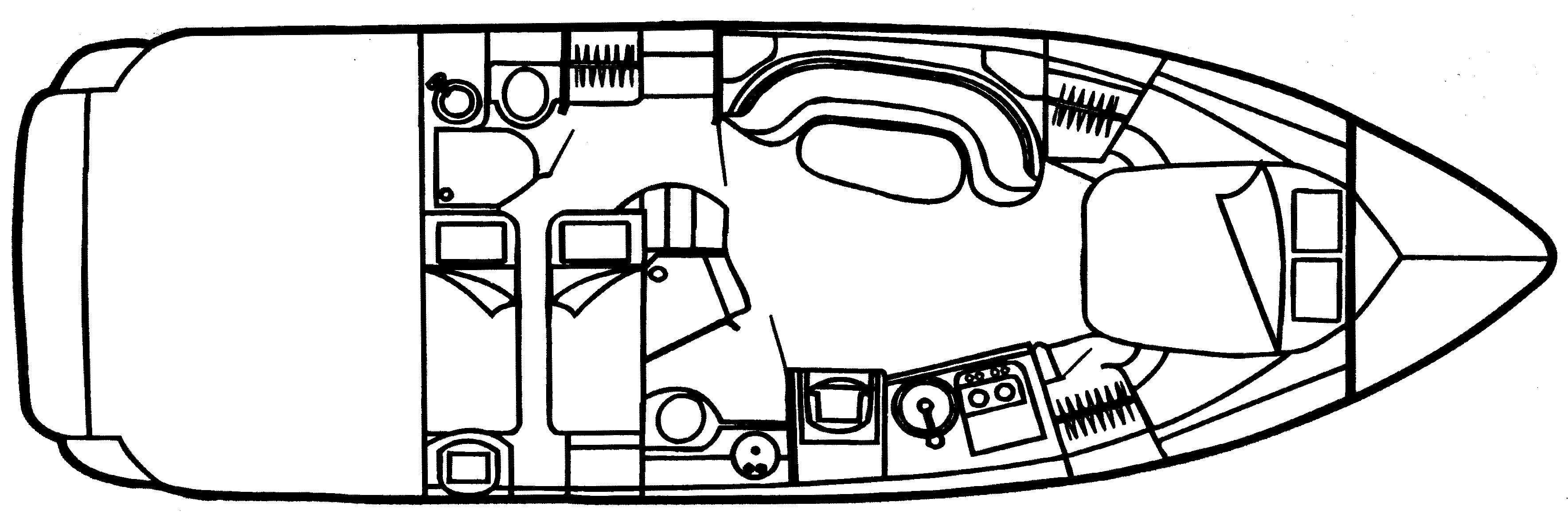 Cruisers Yachts 3870 Express floor plan