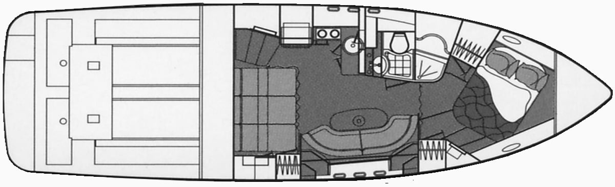 Cruisers Yachts 390 Sports Coupe floor plan