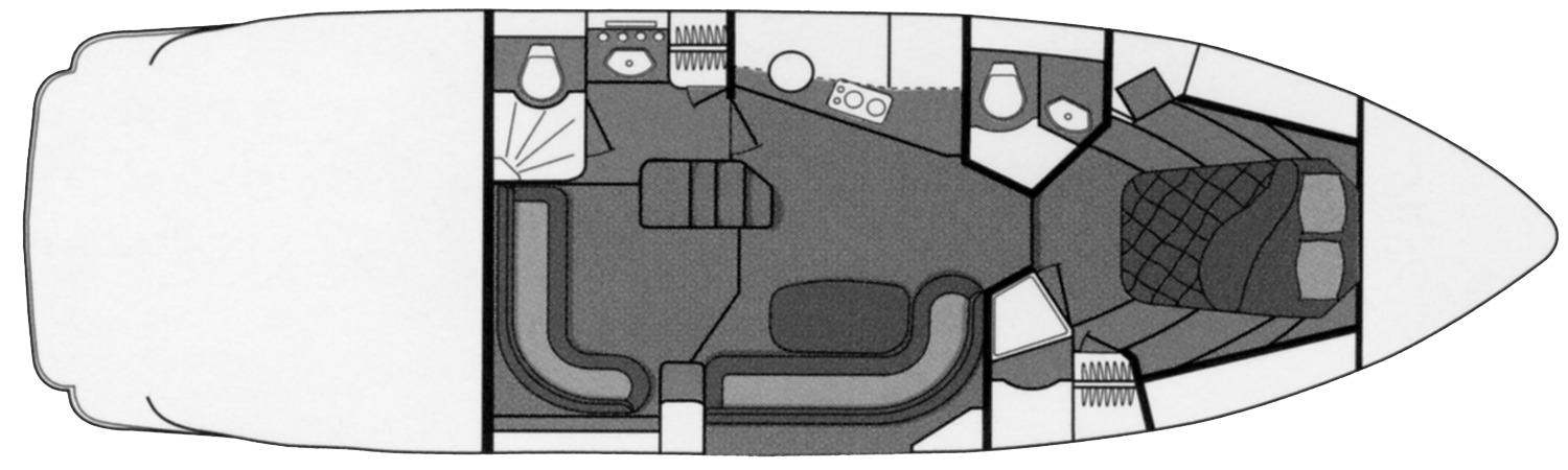 Cruisers Yachts 3970-400-420 Express floor plan
