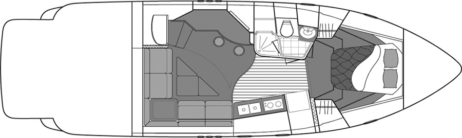 Cruisers Yachts 3970-400-420 Express floor plan
