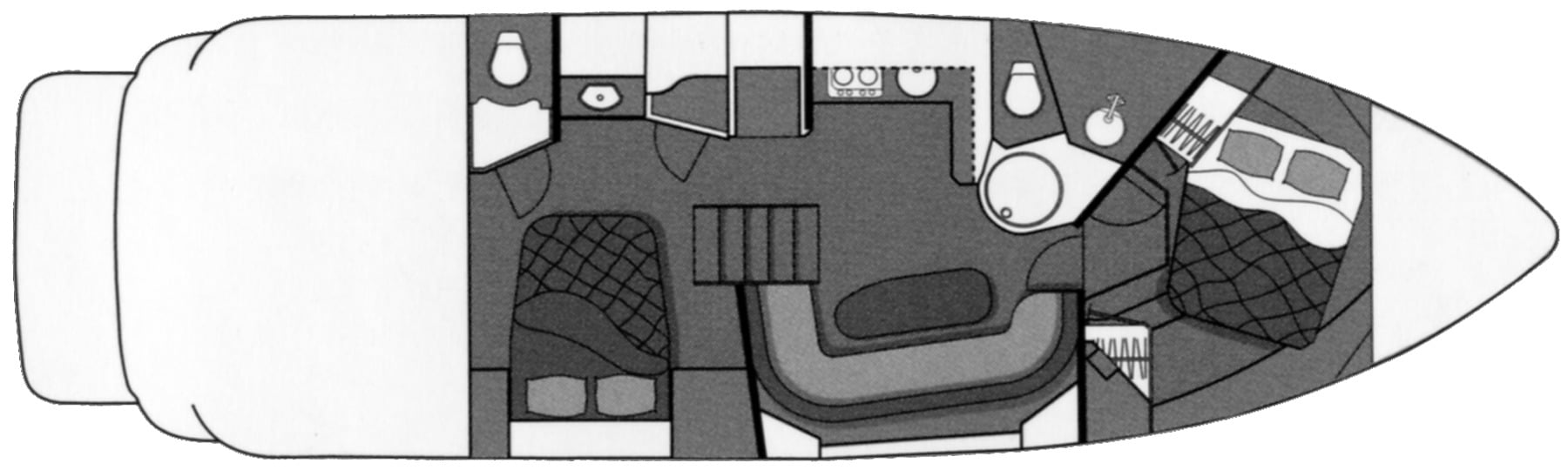 Cruisers Yachts 4370 Express; 440 Express floor plan