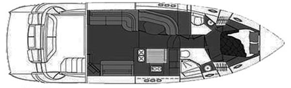 Cruisers Yachts 447 Sport Sedan floor plan