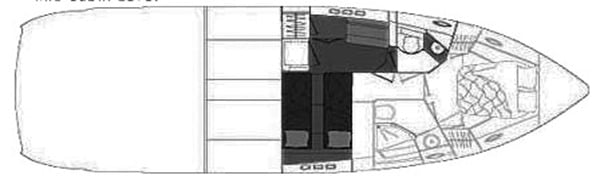 Cruisers Yachts 447 Sport Sedan floor plan