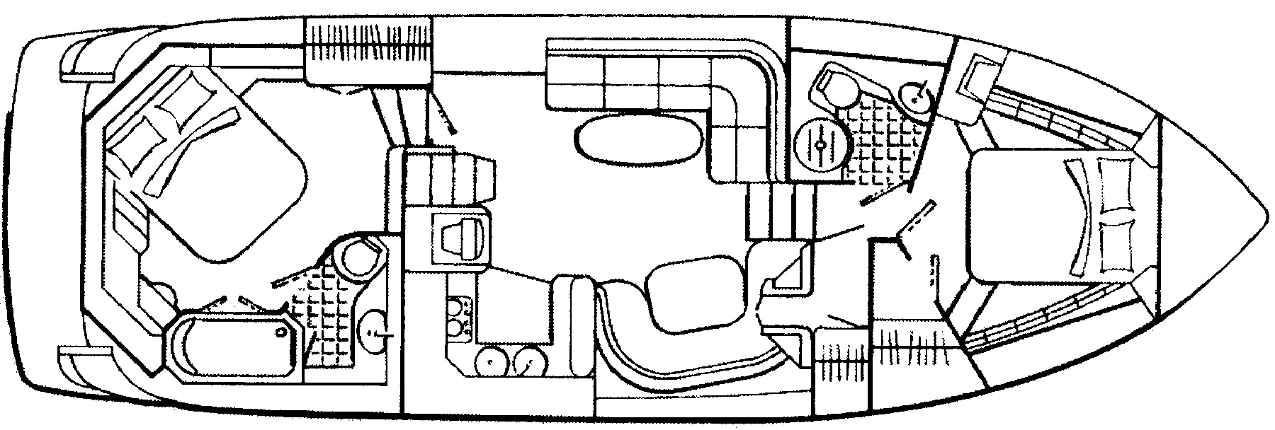 Cruisers Yachts 455 Express Motor Yacht floor plan