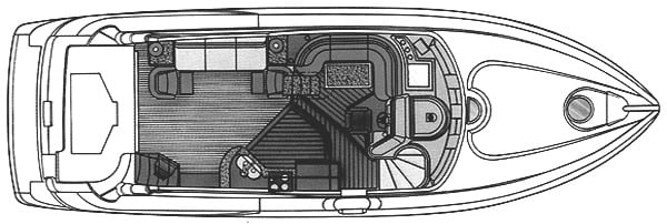 Cruisers Yachts 5000 Sedan Sport floor plan