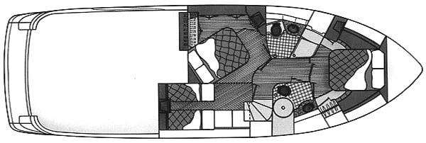Cruisers Yachts 5000 Sedan Sport floor plan