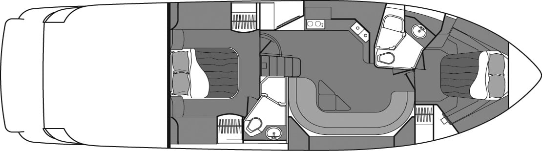Cruisers Yachts 520 Express floor plan
