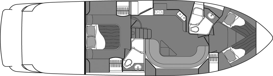 Cruisers Yachts 520 Express floor plan