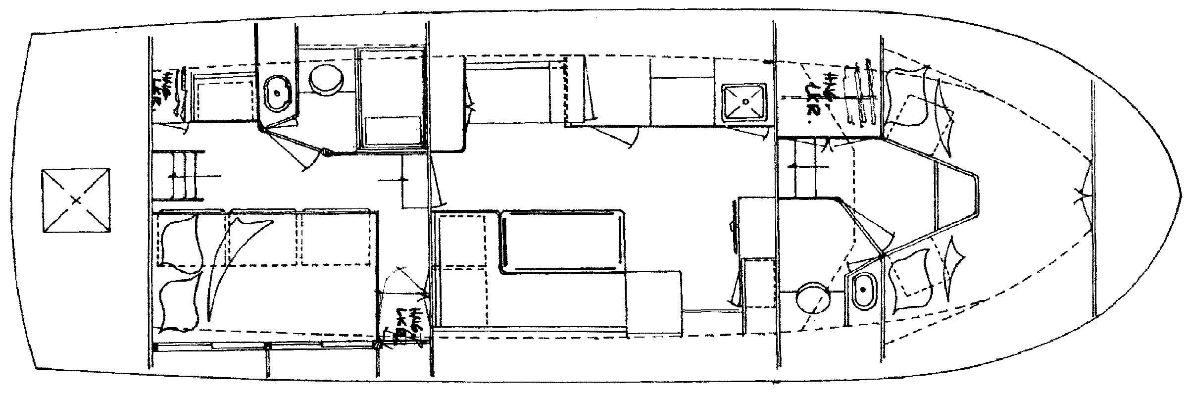 CT 35 Trawler floor plan
