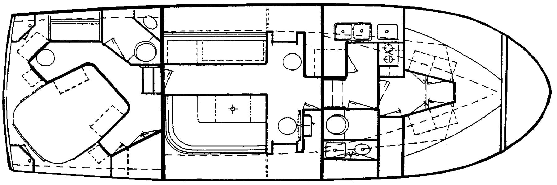 CT 35 Trawler floor plan