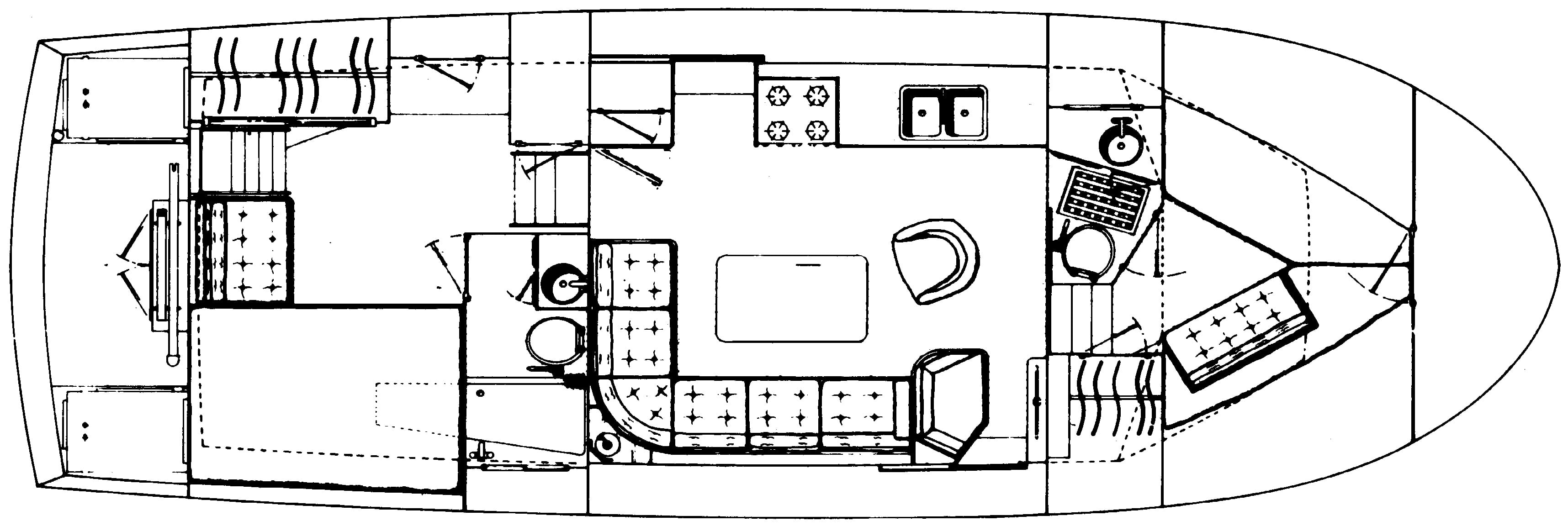 DeFever 40 Passagemaker floor plan