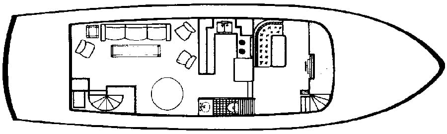 DeFever 52 Offshore Cruiser floor plan