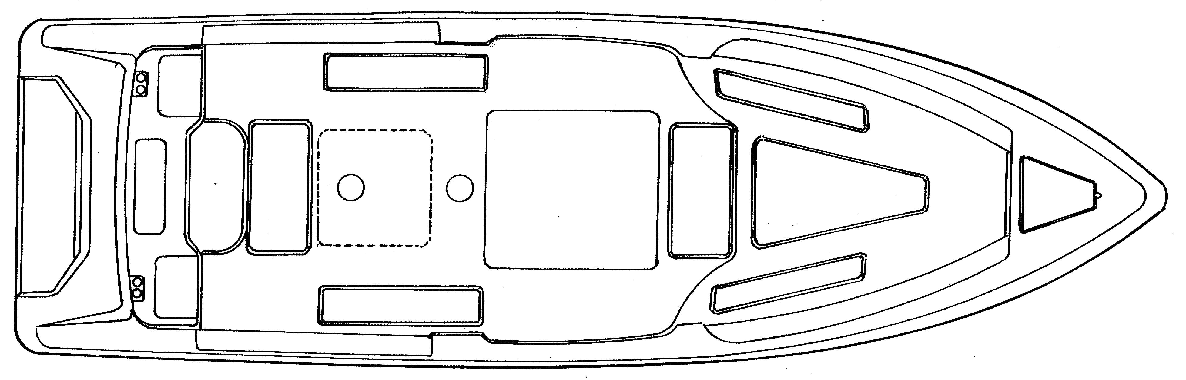 Donzi 29 ZF Open & Cuddy floor plan