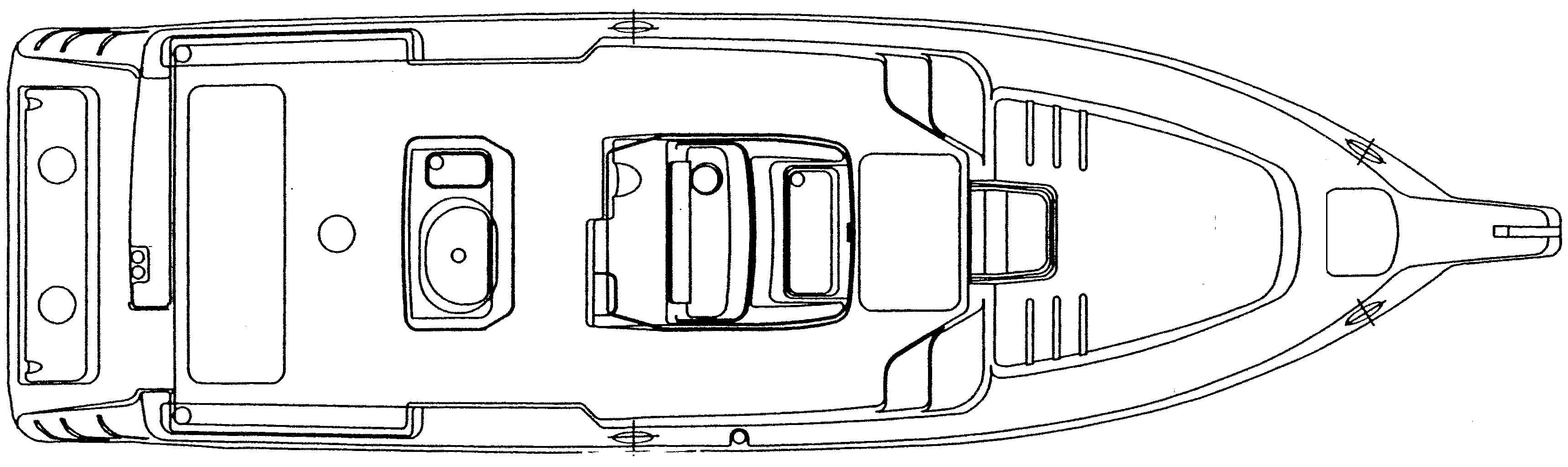 Donzi 30 ZF Cuddy floor plan