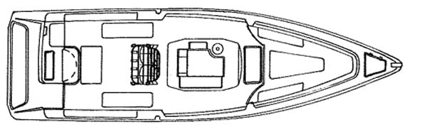 Donzi 35 ZF Open floor plan