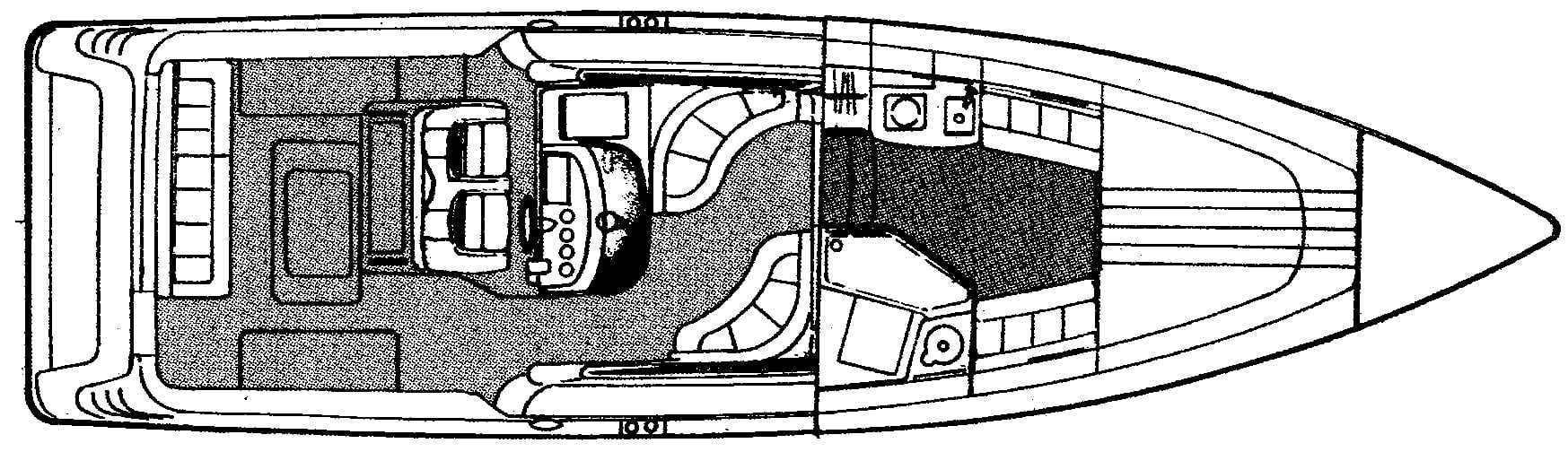 Donzi 38 ZSF floor plan