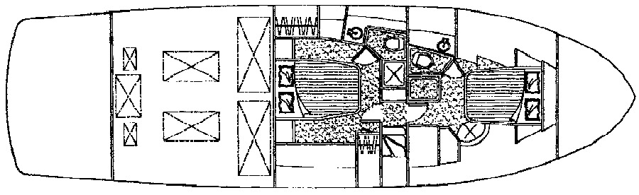 Eagle 53 Pilothouse floor plan