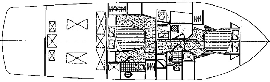 Eagle 53 Pilothouse floor plan
