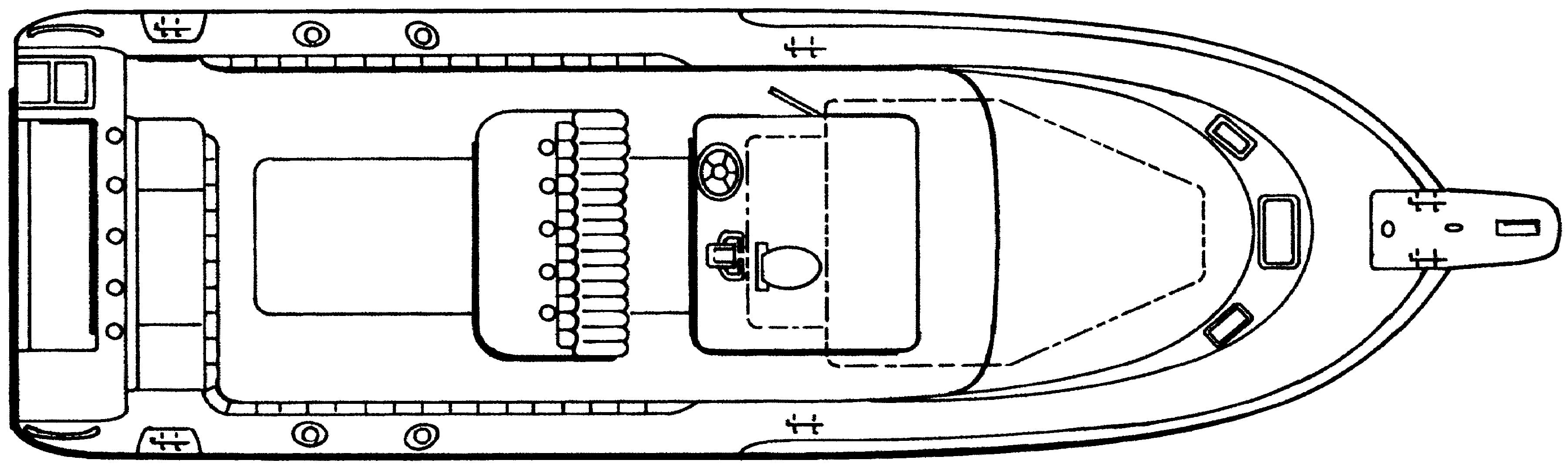 Edgewater 260 Center Console floor plan