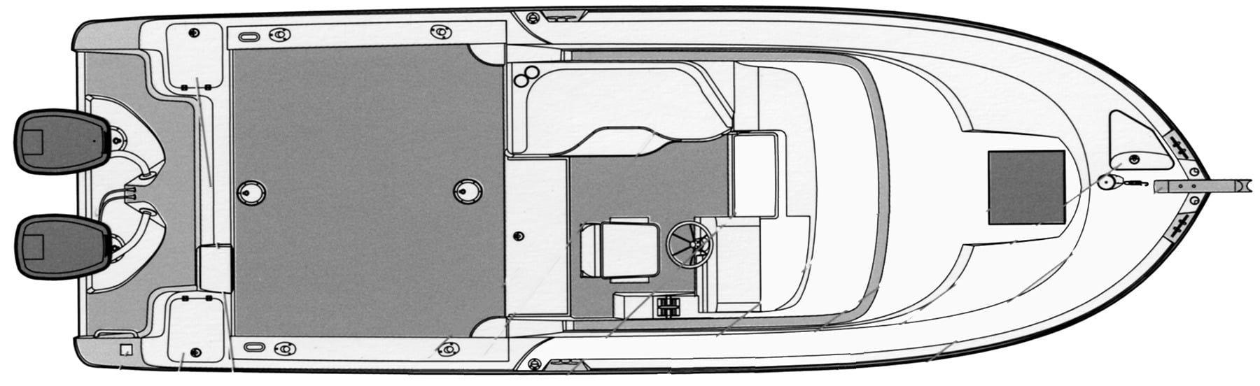 Edgewater 265 Express floor plan