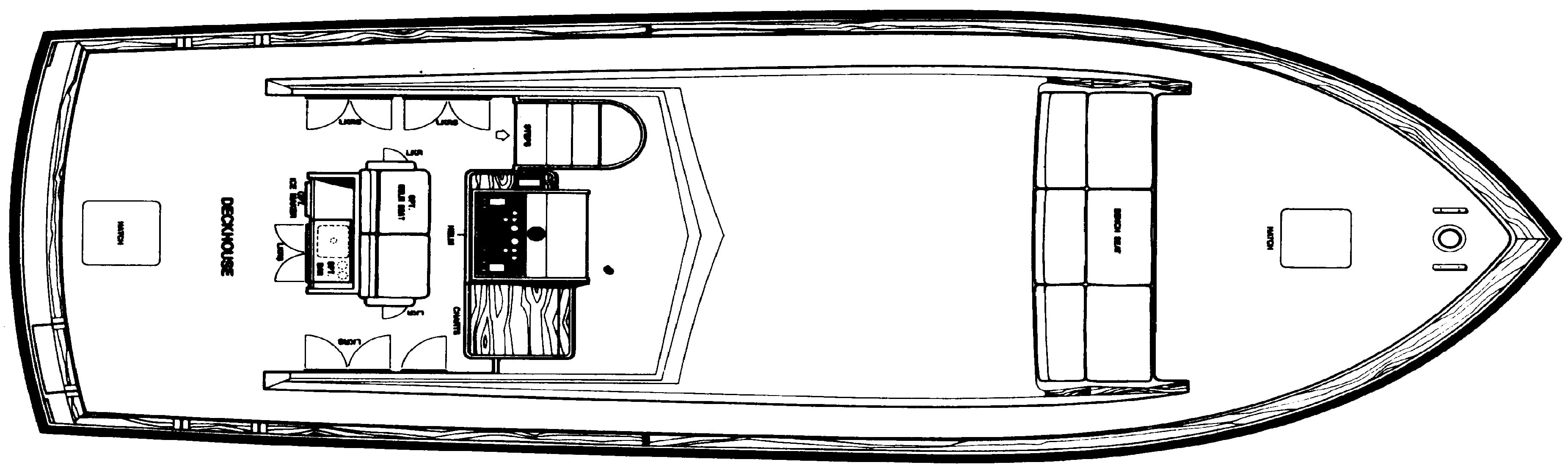 Egg Harbor Yachts 40 Motor Yacht floor plan
