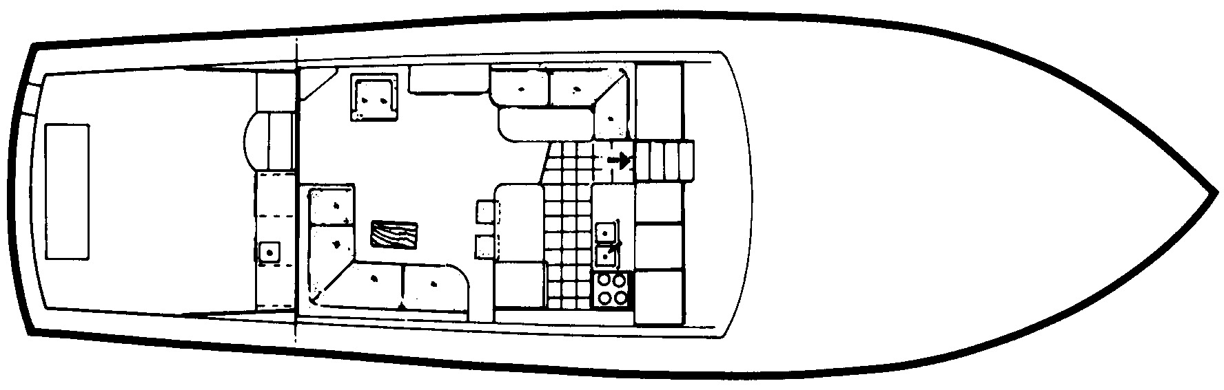 Egg Harbor Yachts 58 Convertible floor plan
