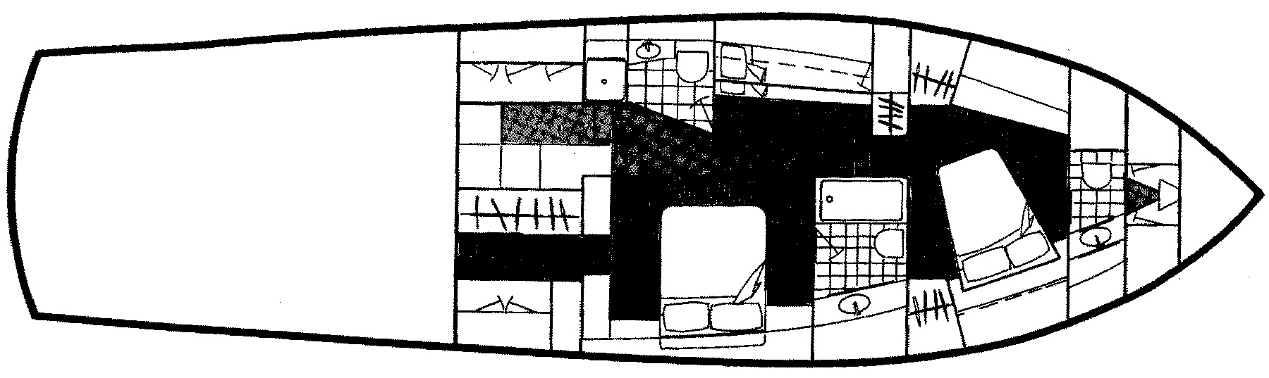 Egg Harbor Yachts 60 Convertible floor plan
