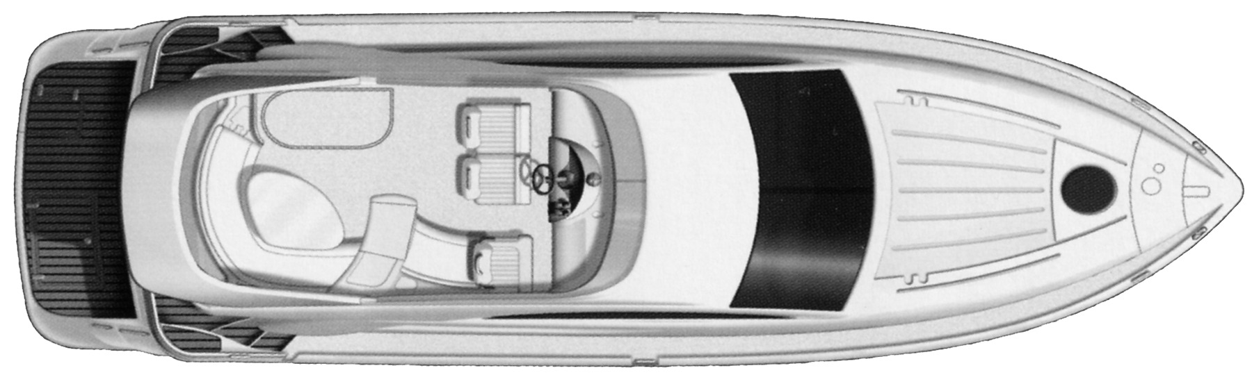Fairline Yachts 40 Phantom floor plan