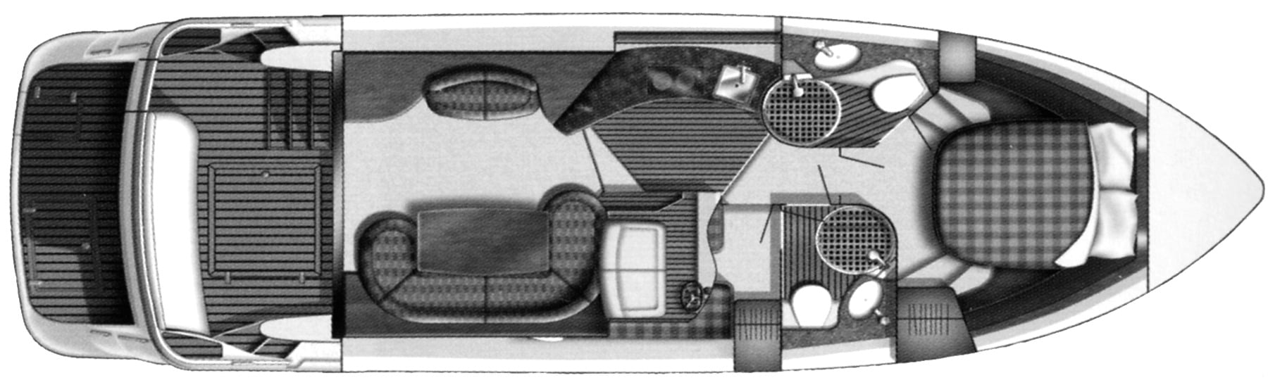 Fairline Yachts 40 Phantom floor plan