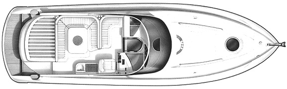 Fairline Yachts 40 Targa floor plan