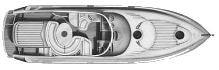 Fairline Yachts 43 Targa floor plan