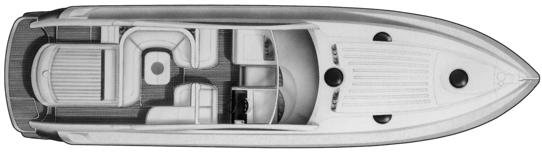 Fairline Yachts 48 Targa floor plan